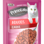 7908320400018 Primogato Prem Sache Carne 85g Frente